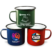 logo imprimé cup16oz de tasse d&#39;émail de haute qualité pour le cadeau promotionnel